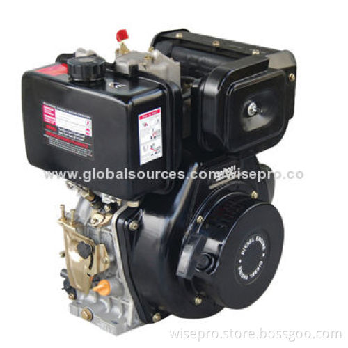 4HP diesel engine, 4-stroke air cooled, horizontal axis